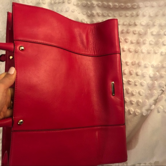 Hot pink Rebecca Minkoff leather tote bag - Picture 3 of 5